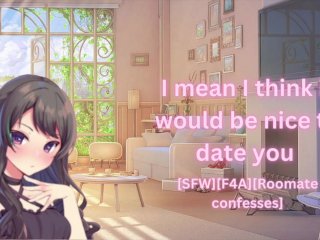[SFW] [F4A] ASMR Girlfriend Roleplay Roommate Confesses_She Has a Crush_on You