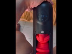 Jerk off with my new sex toy