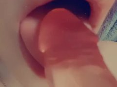 Oral fixation sensual dick sucking