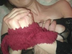 Neighbors Teen Wife In Lingerie Gets Tied Up And Creampied... And Sucks if it off afterwards