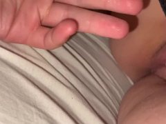 Stepsister Gets Fingered While Sucking Dick