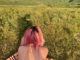 Took An Asian_Girl to the Mountains and_Fucked Her on_a Picnic