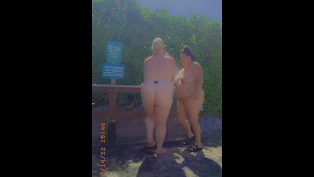 Naked in public with my best friend