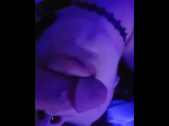 Guy moaning while getting a Blow job