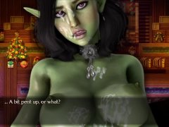 Fucking Female Goblin in Elf's clothing in front of 60 male goblins