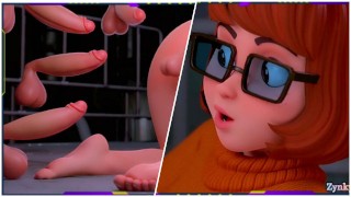 Velma horny fucked big cock ghosts cumshot pussy