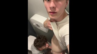 Public Bathroom Blowjob - Public Bathroom Blowjob Gay Porn Videos | Pornhub.com