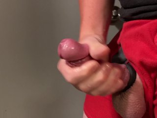 Stroking and Edging For_Massive Moaning Cumshot
