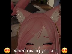 Lewdtuber Miss Kanako Teases you and sucks dick! Vtuber Catgirl Hentai