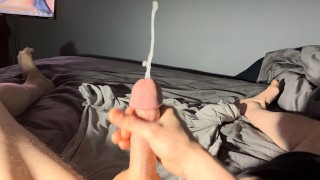 Shooting a huge load after edging