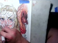The making of 10 Perfect Ropes Facial Western Comic Hentai Big Cumshot Art