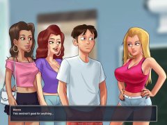 Summertime saga #58 - I touch my blonde friend's tits by accident - Gameplay