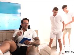 BUSTED! Papi Kocic was giving some extra credit when the sports teacher (Fabio Stalion) catches hi…