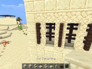 How to Make_a Simple Desert House_in Minecraft