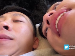 Asian couple in a bareback boys' love sex dream, Tyler Wu & Sam Vu (yaoi porn)