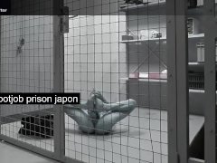 jail self footjob prison