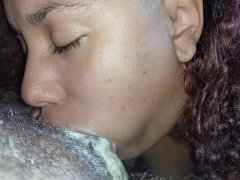 washing the bitch's mouth out with my extreme creampie while she sucks all over my boner