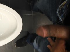 piss in public stall