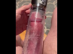 Cock pumping with my  vacuum pump
