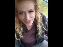 Sexy MILF Teases Your Cock on the Side of the Road
