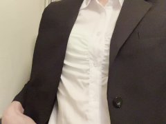 I dressed as a woman in a suit