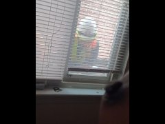 Flashed Tits to Construction Workers in My Window