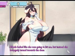 Waifu Hub S5 - Albedo [ XXX PARODY HENTAI Game PornPlay ] Ep.1 Sweet Succubus STRIP TEASE!