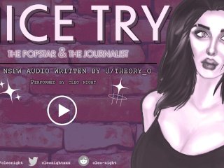 NICE TRY...the Popstar Makes a Journalist Cum in theMiddle of theParty [F4F][script Fill][AUDIO]