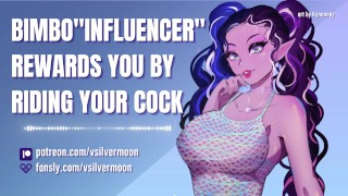 Audio Porn Submissive Slut ASMR Social Media Bimbo Influencer Reward You By Riding Your Cock