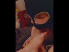 Masked man sucks on my pretty little toes