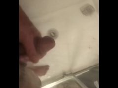 Jacking off in the shower while roommate isn't home