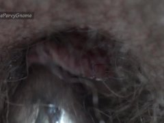 Hairy Hole Extreme - getting real close to my rosebud ass and jerking off