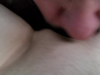 Tease My Gf with My Dick. It Slips in_Her Pussy. CumAll Over Her