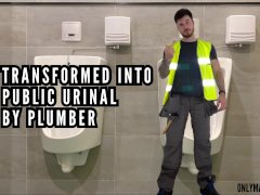 Transformed into public urinal by plumber
