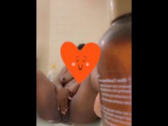 Ebony pussy play tease