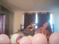 Purple Diamond Popping Balloons In Bra and Panties (fan requested)
