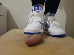 Compilation of Adidas sneakers crushing cock