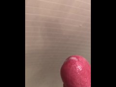 Hands free cum in the shower