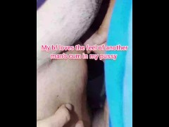 Wife sucks and fucks random stranger raw thru private gloryhole