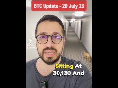 Bitcoin price update 20th July 2023 with step sis