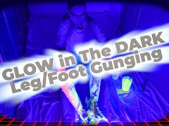 Glow in The Dark UV Gunging – Legs & Feet!