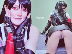 FEMDOM Role-Play: Tifa Lockhart ruined your orgasm and let you cum only if you'll wedgie yourself