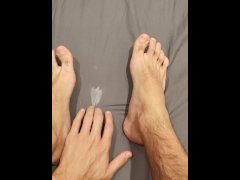 Feet and dried sperm