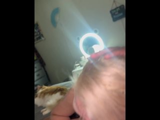 Blonde Gives Me a Blowjob While on the Phone with Her MomCumshot Cum_Swallows Real_Amateur Video