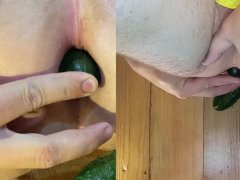 Do you like walking with a cucumber in your ass?