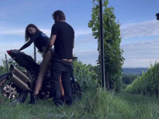 Real Public Sex on Motorcycle Get Fucked HARD Porn Star After_Extreme Ride on_Ducati - Julia_Graff
