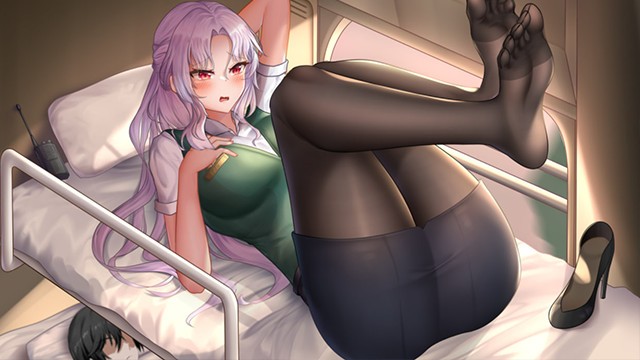 Fucked A Hot Girl In Pantyhose While Riding On A Train Hentai Uncensored 