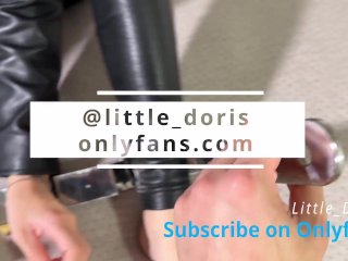 Little Doris in Full Leather,Multiple Orgasm_in Steel Bondage