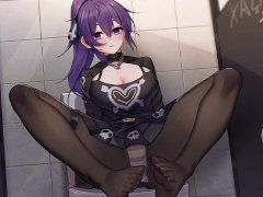 fucked schoolgirl goth in public school bathroom Hentai uncensored