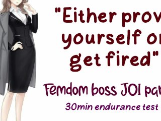 Femdom Boss Part 2: Endurance Test To Save Your Job_RP